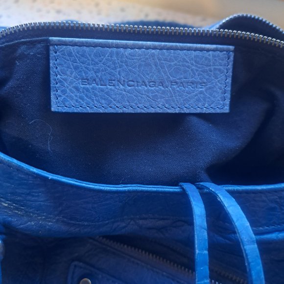 BALENCIAGA Motocross Classic First Bag in Blue - Picture 3 of 13